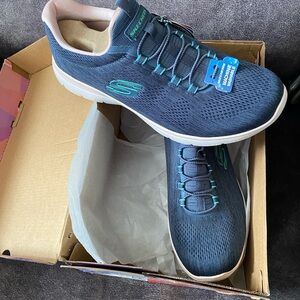 Skechers Blue Athletic Shoes for Women